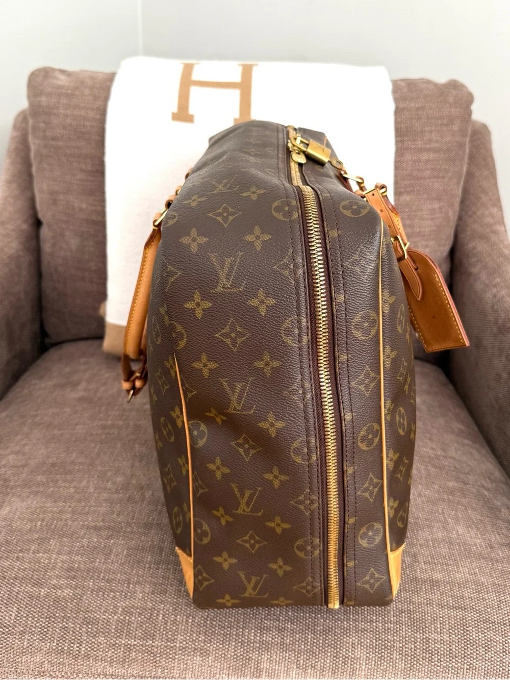 Authentic Louis Vuitton Sirius 45 travel bag brown monogram M41408 LV unisex - Picture 10 of 16